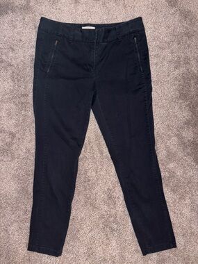 LOFT Black Slim Ankle Pants Size 8
